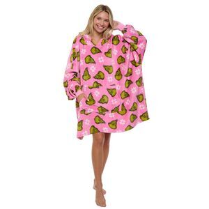 Womens The Grinch Hoodie Sweatshirt Oversized Christmas Pink Green Comfortable